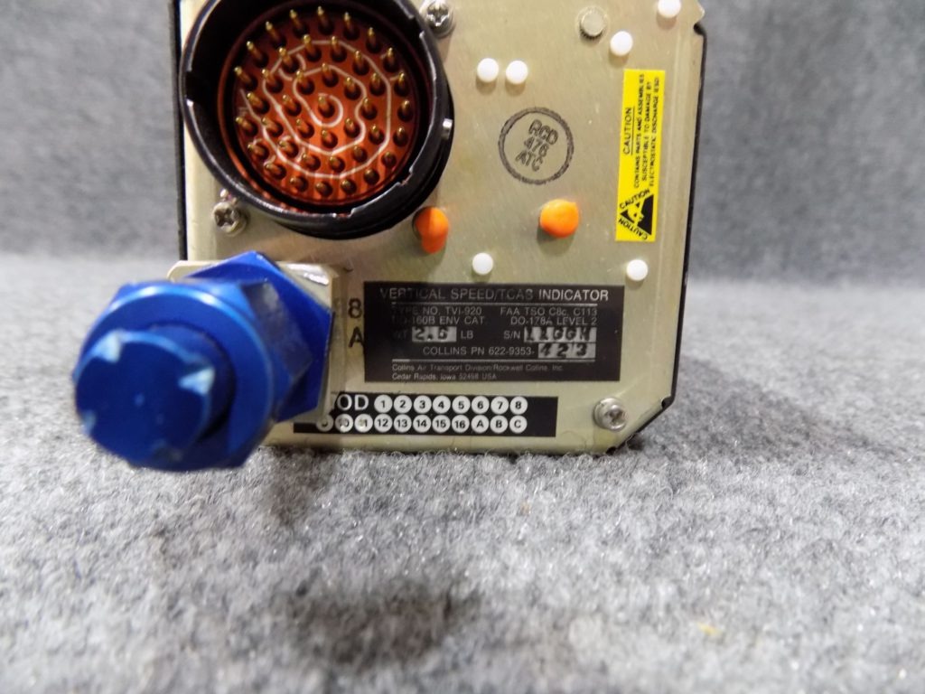 Vertical Speed/TCAS Indicator (PN 622-9353-423)